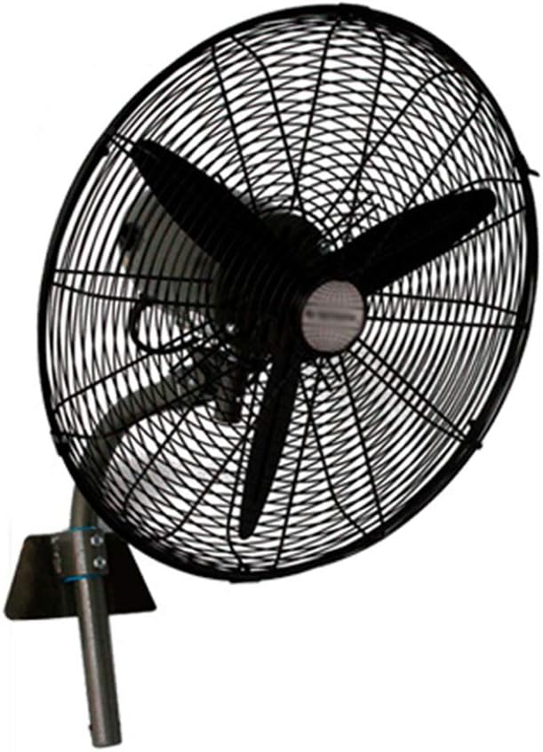 CRZ Black Oscillating Industrial Fan, High Velocity Wallmounted