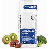 OxyEnergy Men's Daily Multivitamin with Zinc &amp; Vitamins | Testosterone Booster, Energy &amp; Vitality &amp; Immune Support with Ashwagandha Shilajit Tribulus Ginseng, Muscle Growth 90 Tablets