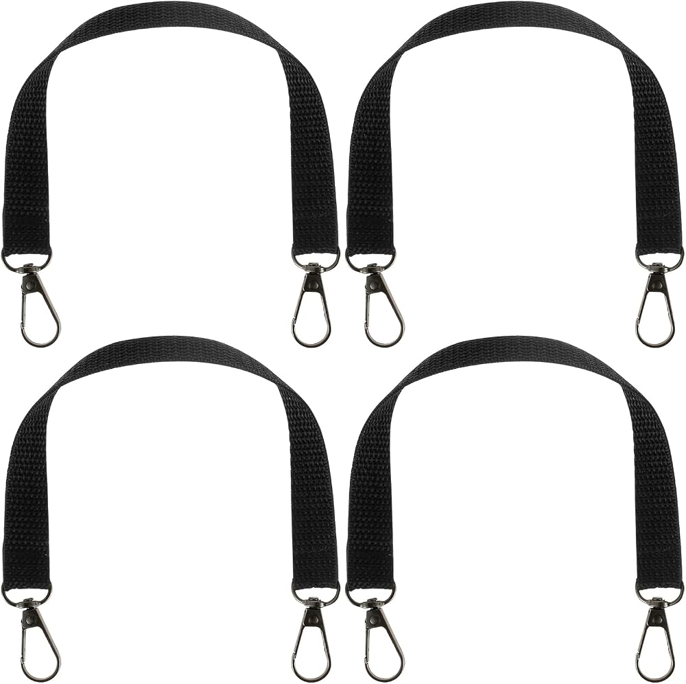 DRBIT 4pk Heavy Duty Electrical Tape Holder Strap Lanyard w/ Carabiner Hooks