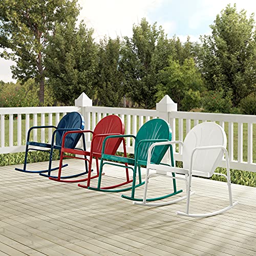 Crosley Furniture CO1013TU Griffith Retro Metal Outdoor Rocking Chairs