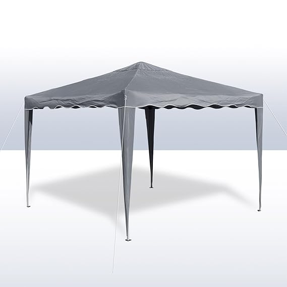 DEMA Alu/Metall Faltpavillon 3x3 Meter Grau