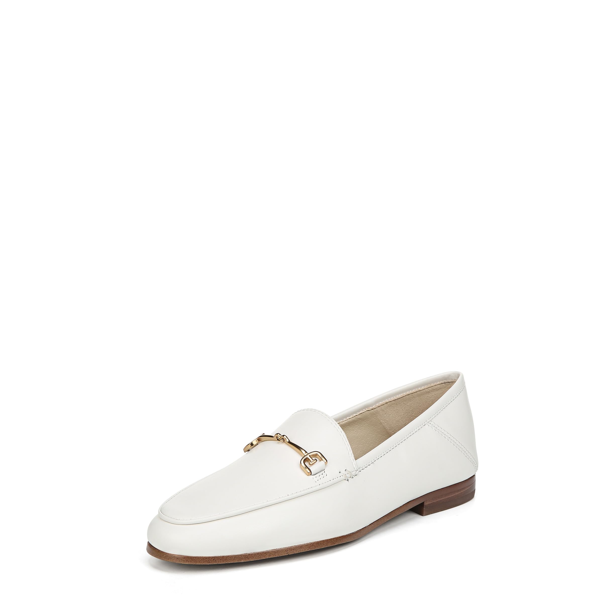 Sam Edelman Women’s Loraine Loafer, Bright White Leather, 5