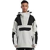 GSOU SNOW Men Ski Jacket Snowboard Snow Coat Warm Winter Waterproof Mountain Hooded