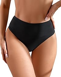 AFOLIRY Women's Sexy High Waisted High Cut Cheeky