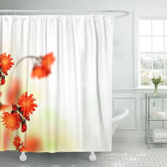 Musesh Modern Shower Curtain,Outdoor Shower
