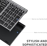 iClever Wireless Keyboard Bluetooth Multi-Device UK Layout Black view 6