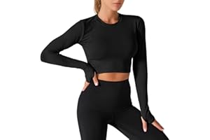 Cropped Rash Guard Women Long Sleeve Quick Dry Bathing Suits Summer Crewneck Sun Protection Swimwear Top Holiday Beach