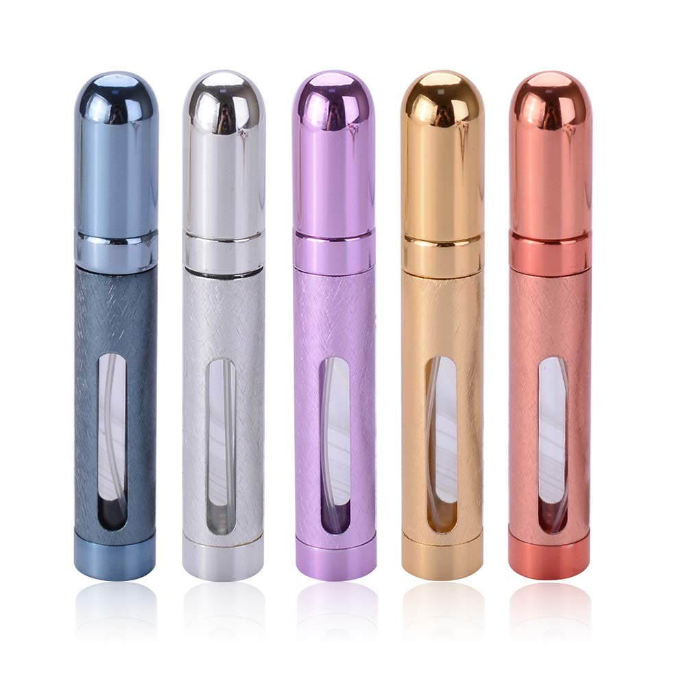 Perfume Bottles (12ml, 5pcs), ZKSM Travel Refillable Perfume Atomizer