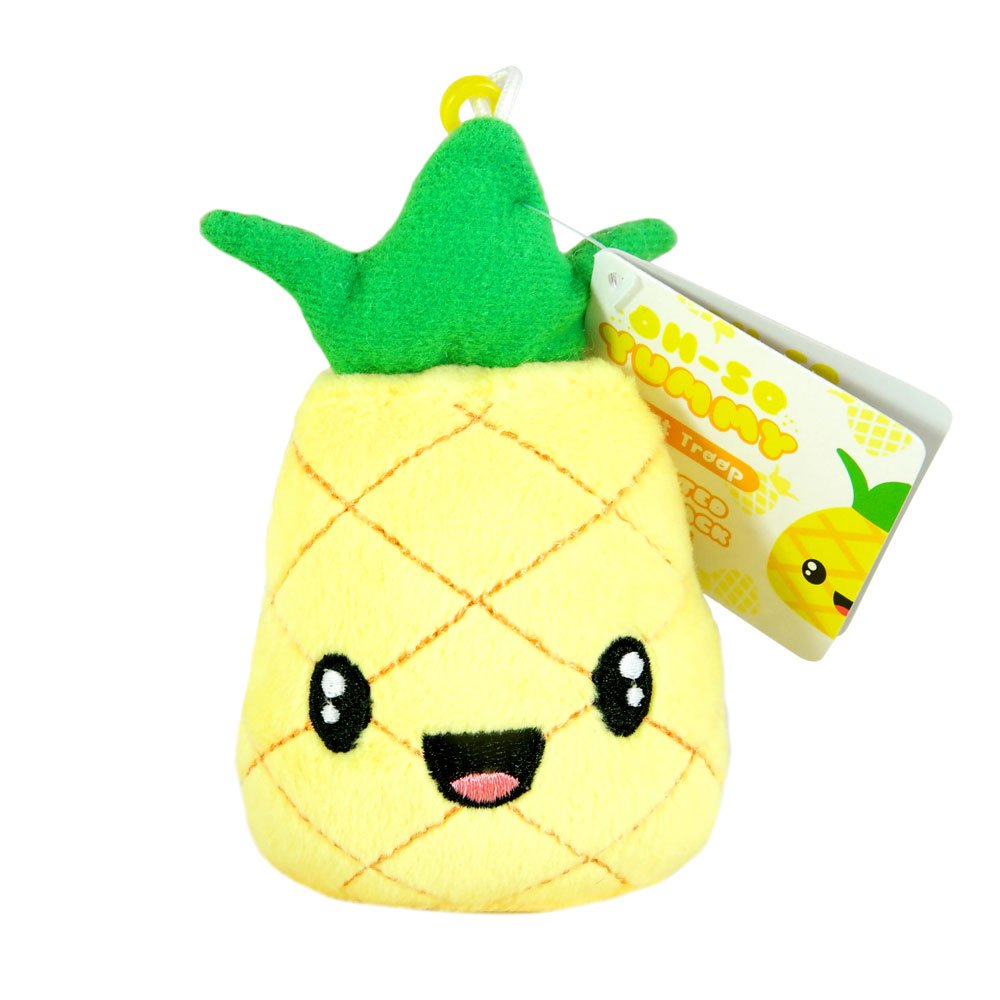 Scentco Fruit Troop Backpack Buddies - Scented Plush Toy Clips - Pineapple