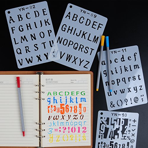 2 YUEAON+Stencils+Alphabet+Supplies+Scrapbooking