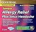 GoodSense Severe Allergy Relief + Sinus Headache, 20 Caplets - 2 Pack (40 Total), Compare to Benadryl Severe Allergy Plus Sinus Headache