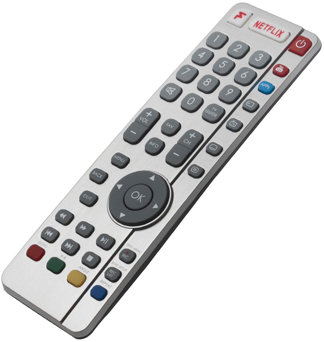 ALLIMITY Remote Control Fit for TV LC-32CFG6241KF LC-32CHG6022KF LC-32DHG6021KF LC-40CFG6241KF LC-40CFG6242KF LC-43CFG6242KF LC-49CFG6241KF LC-49CFG6242KF LC-55CFG6022KF LC-55CFG6241KF LC-55CFG6242KF