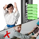 JANTEELGO 59 Inch Kids Inflatable Punching Bag with Gloves Boxing Set view 2