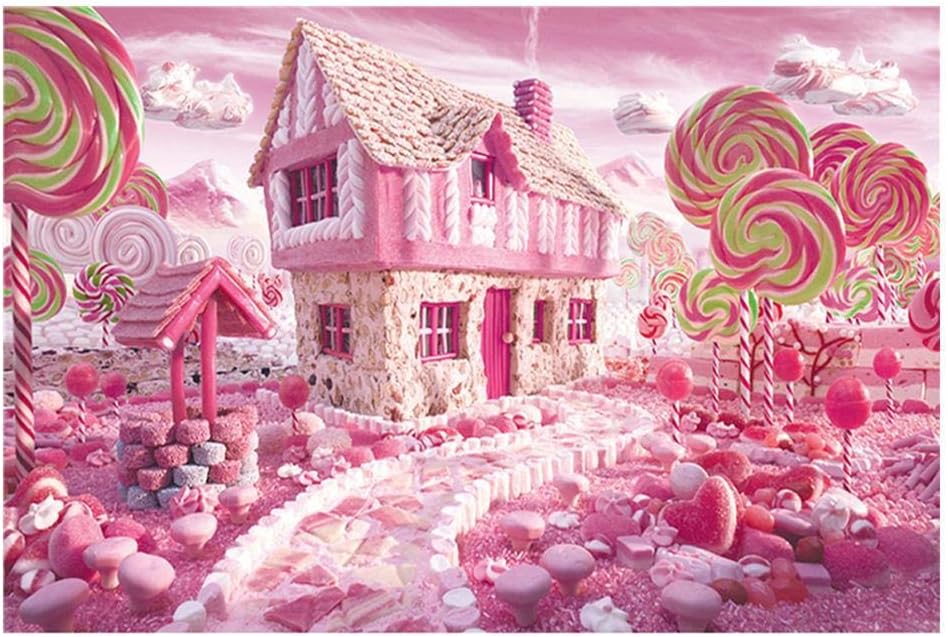 1000 Pieces Jigsaw Puzzles for Kids View Painting for Adults Education Stress Reliever Puzzles Stay at Home (Candy House)