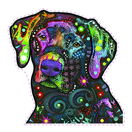 Enjoy It Dean Russo Black Lab Car Stickers, Labrador Retriever Window