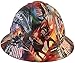 Texas America Safety Company Hydro Dipped Full Brim Style Hard Hat - Trump All Stars