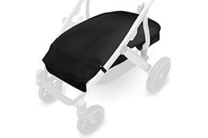 Quintriae Stroller Basket Cover for UPPAbaby Vista V2 & V3 Accessories – Water-Resistant Storage Protector, Conceals Items, Easy Clip-On Access