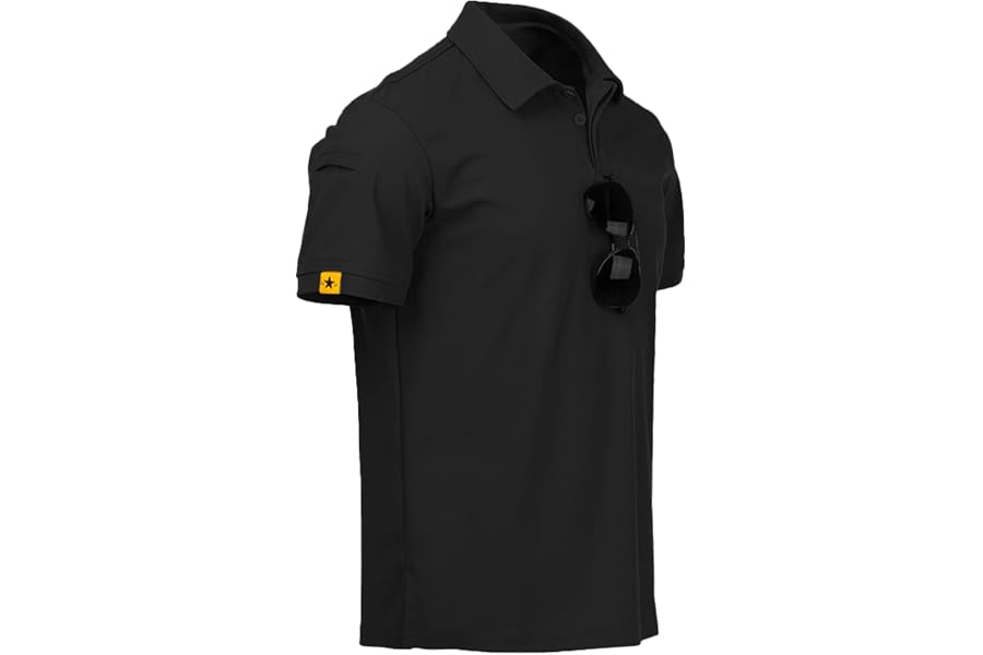 ZITY Mens Polo Shirt Short Sleeve Moisture Wicking Athletic Golf Polos | Breathable, Quick-Drying, Lightweight, Stretchy. Business Casual, Daily, Outdoor, Sport, Tactical, Work Shirts, Big and Tall