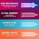 NottyBoy 4IN1 Condom Variety Pack - Ultra Ribbed, Dotted, Thin, Flavoured view 4