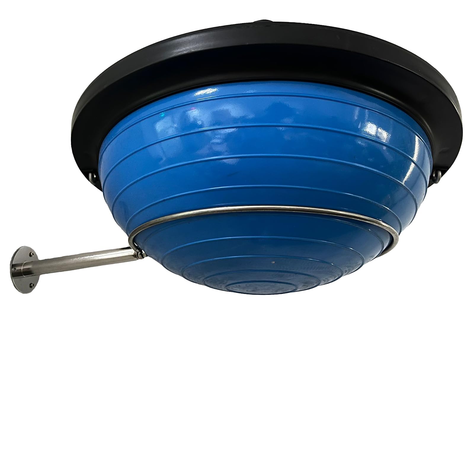 Pmsanzay Wall Mounted Half Ball Balance Trainer Holder, Sturdy Stainless Steel Storage Rack, Half Yoga Exercise Ball Display Holder for Home Gym