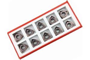 for CNC Turning Inserts for Steel and Stainless Steel, WNMU080608EN Carbide Inserts for MFWN Tool Holder, Finishing and for -