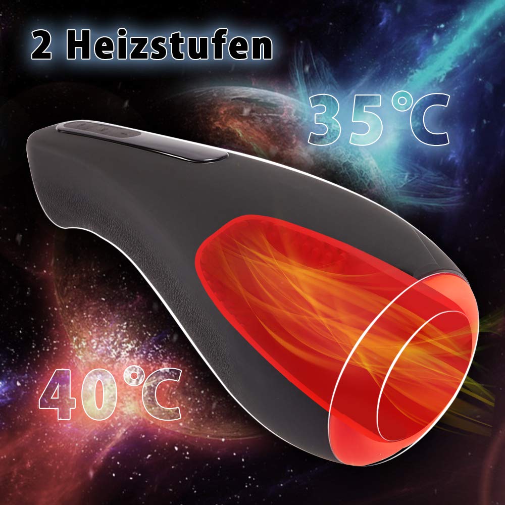 Fondlove Automatischer Masturbator Oral Masturbieren Elektrische Masturbatoren Männer sex Sexspielzeug Men Cup wie Mund mit 2 Heizstufen 7 Vibrationsmodi Intelligente Induktion
