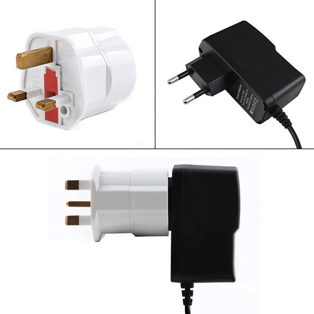 6Unidades Adaptadores de Viaje Compactos para Inglaterra Negro 2 Patas Europa hacia 3 Patas RU 6Unidades Adaptadores de Viaje Compactos para Inglaterra Negro 2 Patas Europa hacia 3 Patas RU