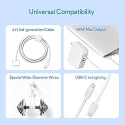 Mac Book Pro Charger, 160W 3-Port GaN Wall Charger