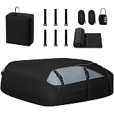 Toptoo 20 Cuft Rooftop Cargo Carrier,Soft Shell Roof Box with Lock,Straps&amp;Storage Bag