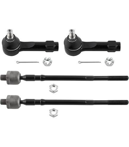 TRQ Front Inner Tie Rod Set Fits Select 2007-2013 Nissan Altima