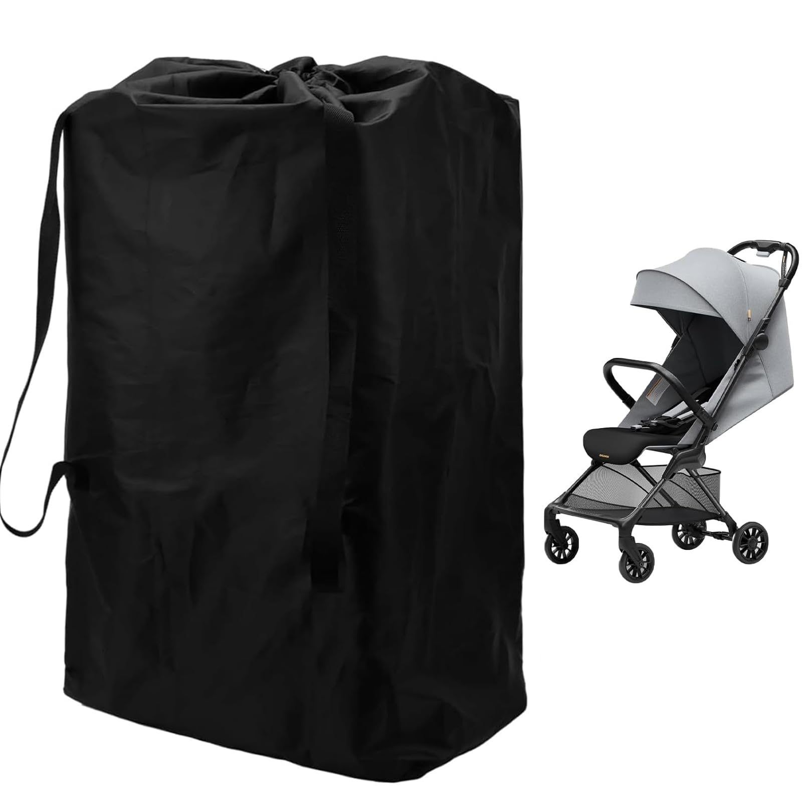 Stroller Bag for Airplane, Buggy Bag with Large Capacity, Stroller Bag for Travel Storage, Protective Cover for Stroller Transport, Dimensions 95 x 58 cm, Ideal for Air Travel and Outdoor Adventures