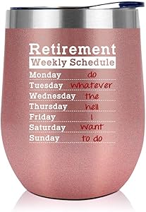 Retirement Gifts For Women 2021 - Retired Gifts For Women - Retirement Party Decorations - Fun Retirement Gifts For Women, Retired People, Coworkers, Friends - 12 Oz Wine Tumbler