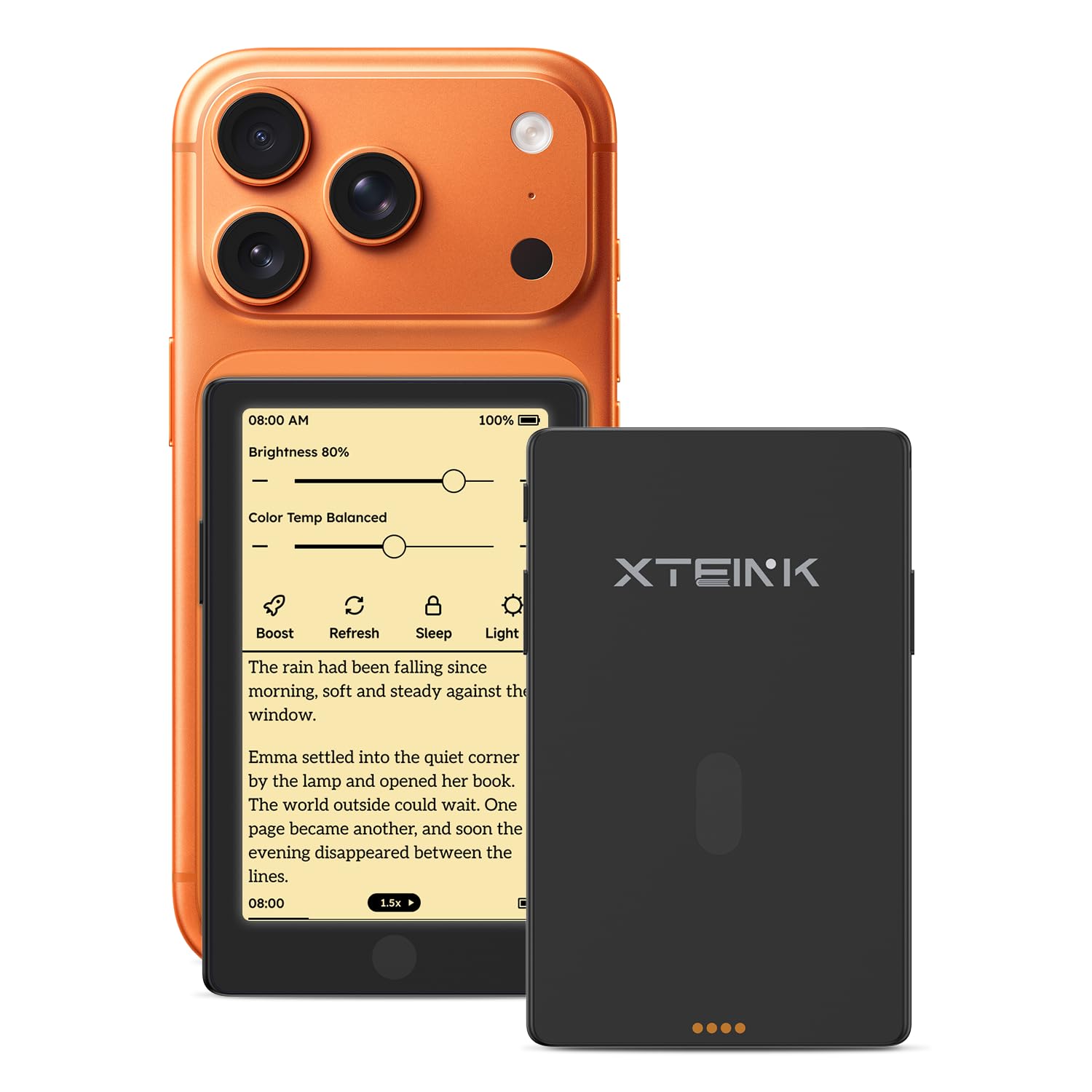 XTEINK X4 Pro 4.3" ebook Reader with Front Light & Touchscreen, Space Black | 4.3" E-Book reader with adjustable front light,