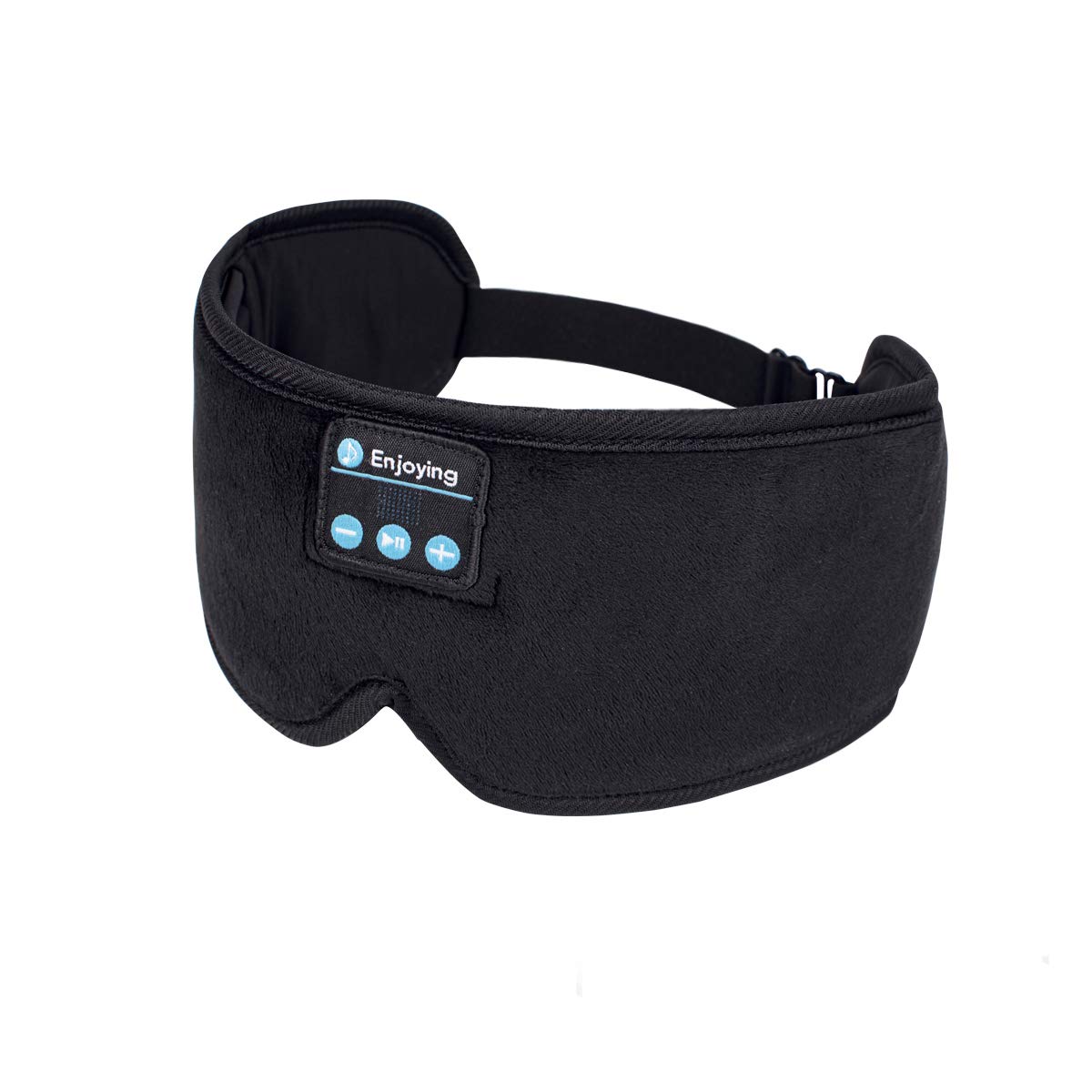 Sleep Headphones, Update Wireless 3D Eye Mask with Ultra-Thin HD Stereo Speakers for Side Sleepers, Air Travel, Meditation and Relaxation Black