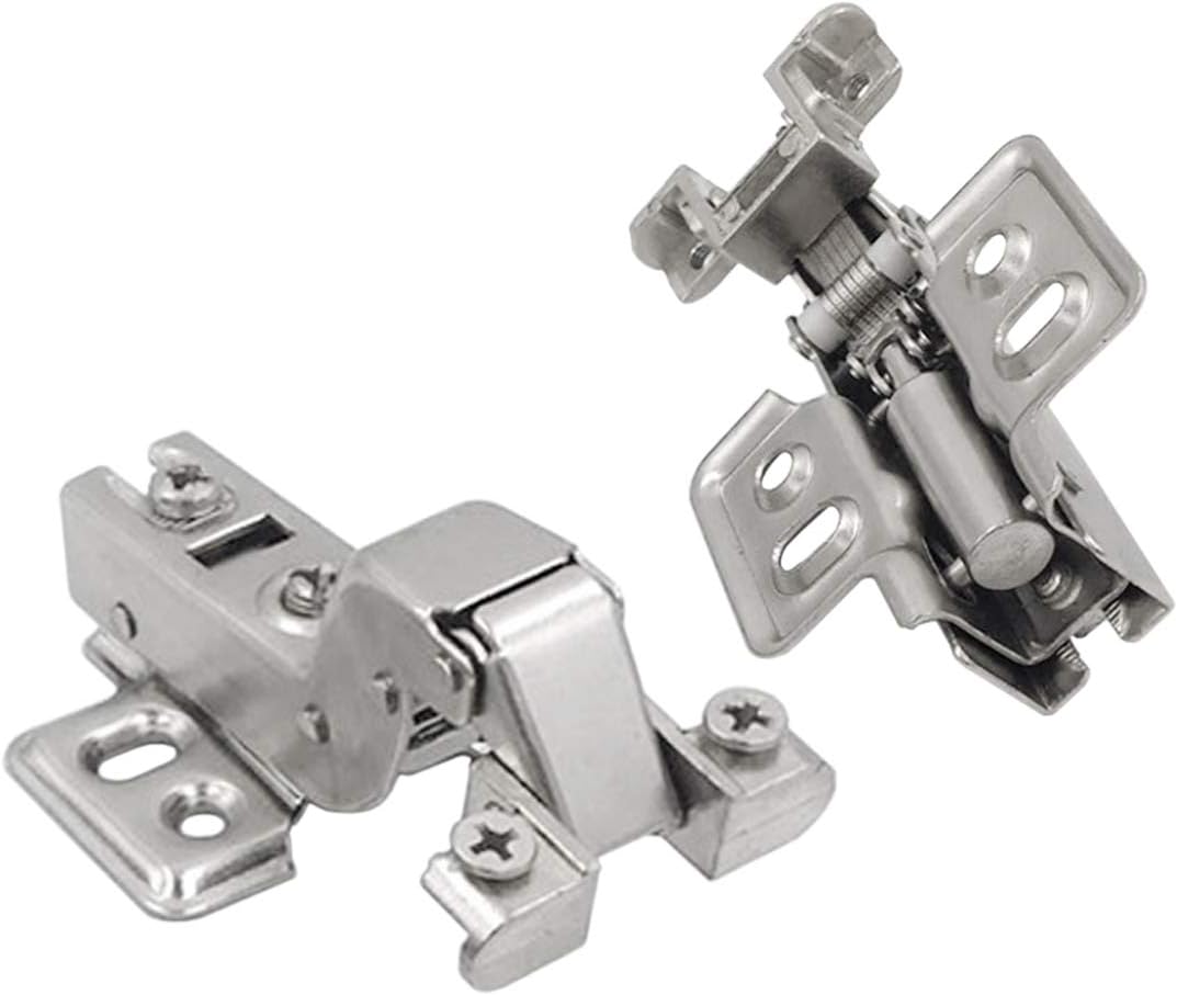 LOOTICH 95 Degree Inset Hinge for Aluminum Framed Doors Hinges with Hydraulic Damper for Kitchen Cabinet Cupboard Door Pack of 8 - Image 4