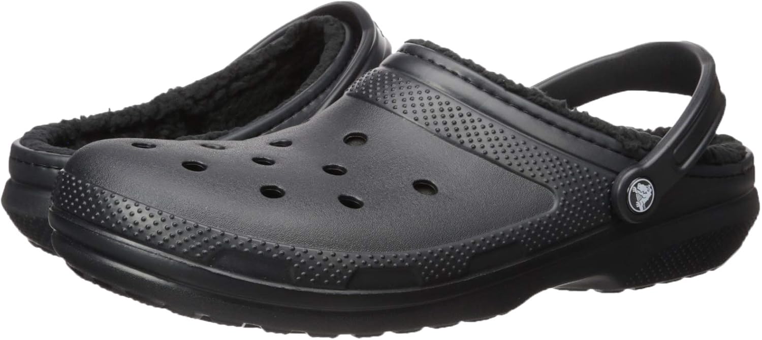 CROC Mens And Womens Classic Lined Clog Warm And Fuzzy Slippers Mule 