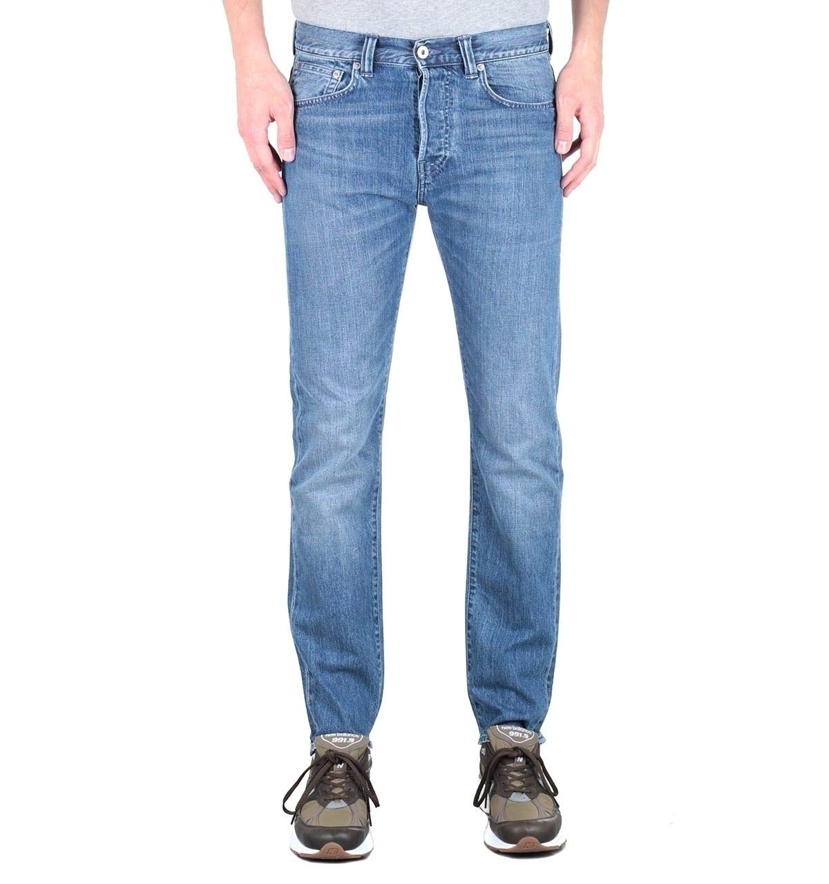Edwin ED-80 Kingston Blue Clean Washed Slim Tapered Denim Jeans