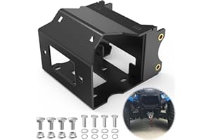 KOPKIO ATV Winch Mount Compatible with Polaris Sport ATVs, ATV Winches from 2000lbs to 3600lbs with 4-Hole (3.00" x 4.875") or 2-Hole (3.10" x 4.875") Standard Mounting Pattern(Not Including Rollers)