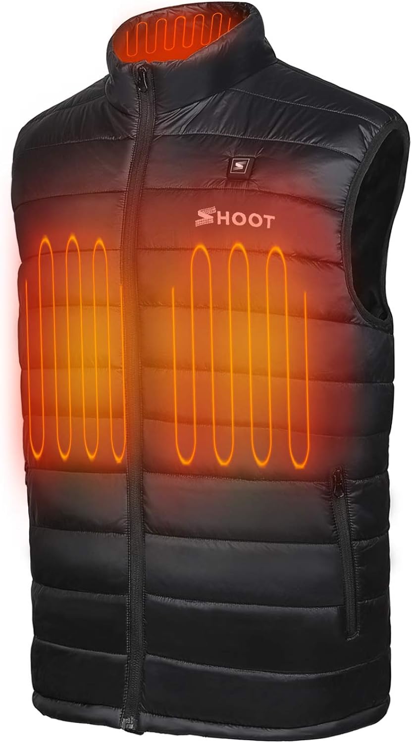 SHOOT Men's Outerwear Heated Gilets Lightweight Electric Gilet Jacket
