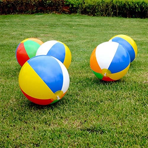 Onsinic 30cm Beach Ball Inflatable Sport Ball Swimming Pool Play Water Balloons Kids Toys for Children Outdoor Games Lawn Play Balloons