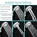 Vive Hand Held Shower Head with Long Hose - Detachable 2 in 1 Universal High Pressure Handheld Adapter - Chrome Finish with Large Waterfall Rainfall (‎Chrome)