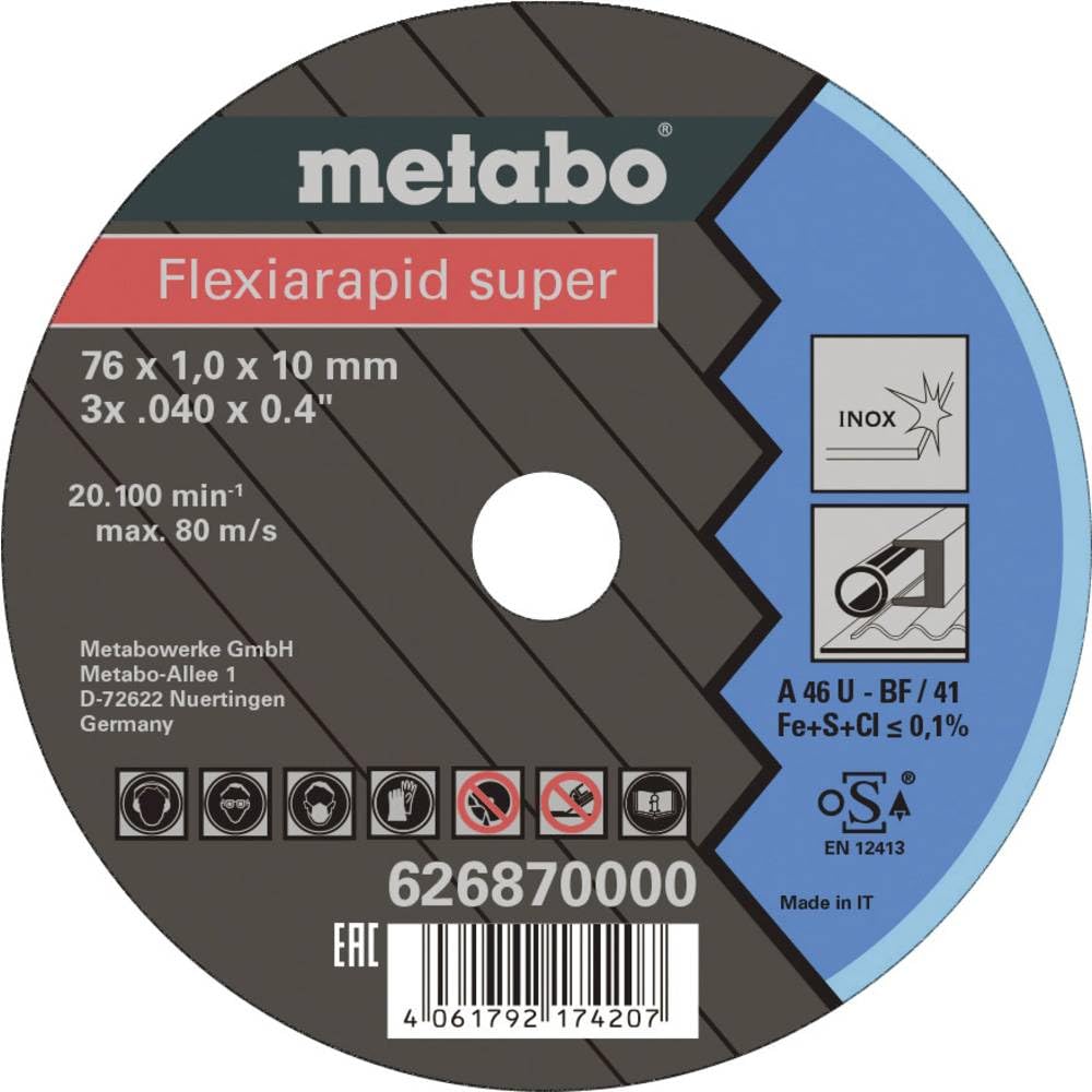 5 Flexiarapid Super 76x1,0x10,0 mm INOX, TF 41 (626870000)