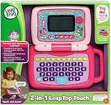 LeapFrog LeapTop Touch Laptop Pink 2 in 1 Learning Toy with 10 Modes view 2