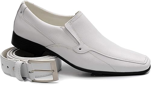 sapato de couro costurado