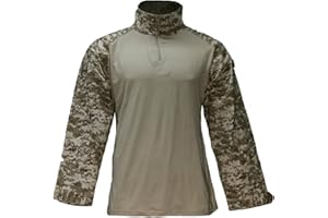 Mafoose Tactical Military Camo Combat Paintball Shirt 1/4 Zip