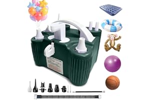 Electric Balloon Pump,4-in-1 Portable Electric Air Balloon Blower Machine for All Balloons, Air Pump for Sports Balls, Inflat