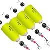 Bead Rattle THKFISH Fishing Bobbers and Floats - 4PCS Weighted Popping Cork Float ...