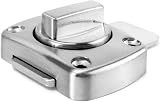 QWORK Stainless Steel Rotate Bolt Latch Lock for Gate Bathroom Door Silver view 5