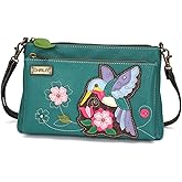 CHALA RFID Protected Vegan Leather Deluxe Crossbody Bag with Adjustable Straps