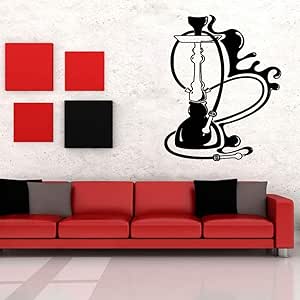 Etiqueta de la Pared de la cachimba Barra de la cachimba Vinilo de la